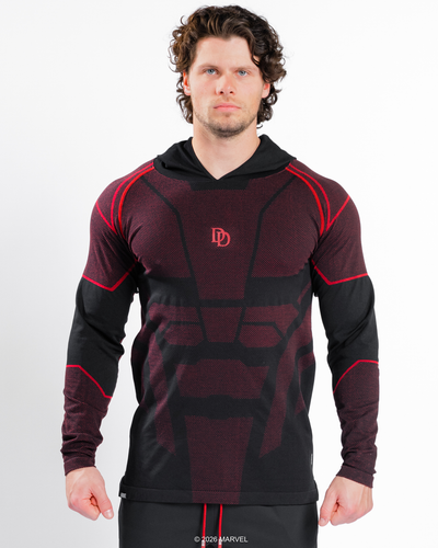 DAREDEVIL Super Suit™ Compression Pullover Hoodie - Midnight Black