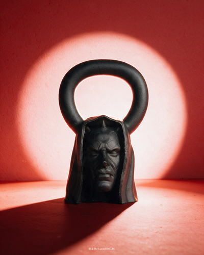 DARTH MAUL Matte Black Kettlebell 40lbs