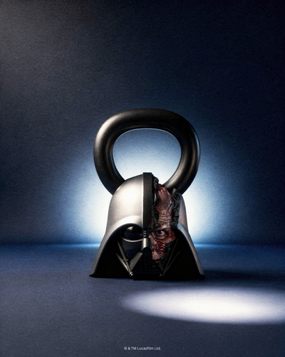 DARTH VADER Hand-Painted Kettlebell 60lbs